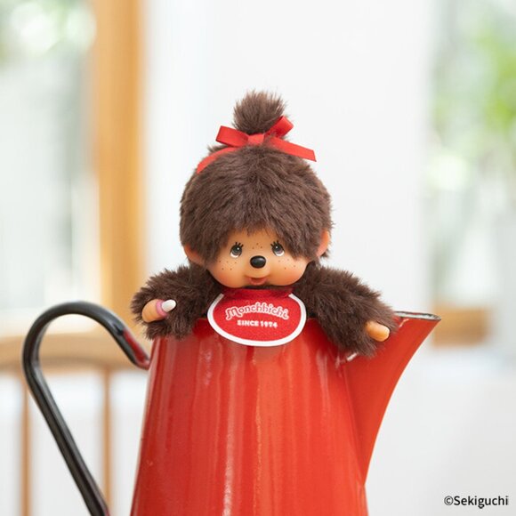 NEW SEKIGUCHI Monchhichi-Chan Classic Plush Mascot Keychain - Picture 4 of 4